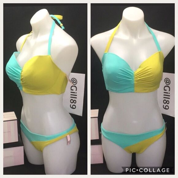 🆕💛💚Victoria secret }   Swimsuit - Picture 1 of 8